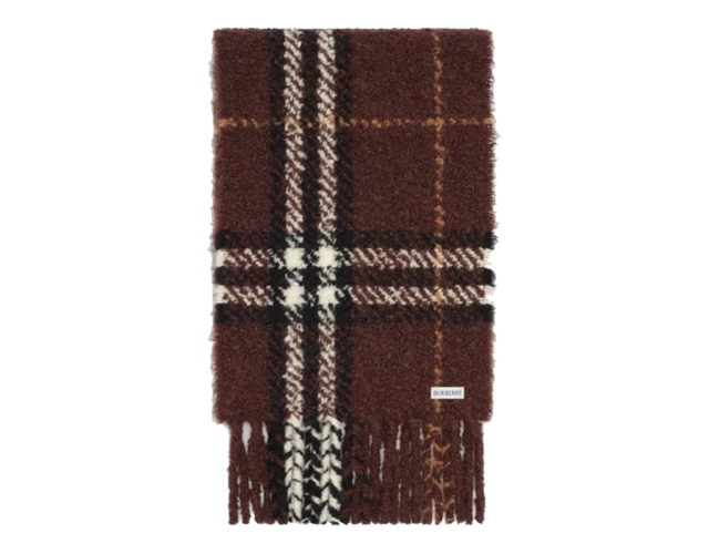 BURBERRY 체크 부클 스카프