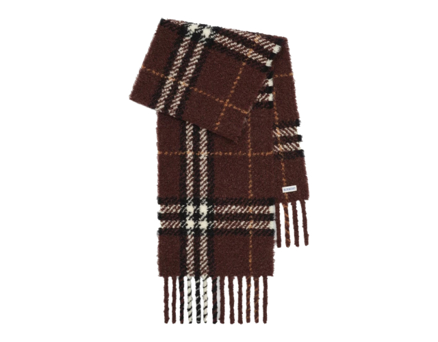 BURBERRY 체크 부클 스카프